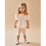 Set blouse + legging  imprim, rose clair