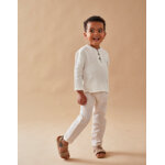 Set cérémonie chemise + pantalon, écru / beige Set cérémonie chemise + pantalon, écru / beige