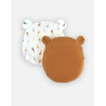 Set coussin ergonomique + 2 housses, cru / ocre