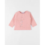 T - shirt girafe, blush