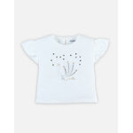 T - shirt manches courtes écru avec sequins T - shirt manches courtes écru avec sequins