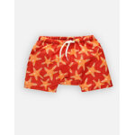 Starry orange maillot short double protection