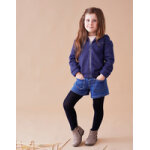 Veste � capuche, bleu marine