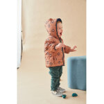 Veste d�perlante lion doubl�e de groloudoux, caramel / bleu marine