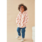 Veste déperlante poires doublée de groloudoux, rose clair / caramel Veste déperlante poires doublée de groloudoux, rose clair / caramel