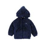 Veste en groloudoux bleu marine et lurex