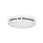 Alliance demi - jonc en cramique blanche 6mm