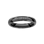 Alliance demi - jonc en cramique noire 4mm
