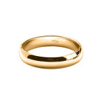 Alliance demi - jonc en vermeil 4mm Alliance demi - jonc en vermeil 4mm