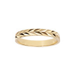 Alliance en plaqu or diamant mixte largeur 3mm
