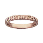 Alliance en vermeil cisel�e motifs �toiles 3mm