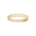 Alliance en plaqué or ruban largeur 3mm Alliance en plaqué or ruban largeur 3mm