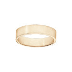 Alliance en plaqué or ruban largeur 5mm Alliance en plaqué or ruban largeur 5mm