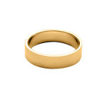 Alliance ruban en vermeil 4mm