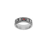 Bague en acier patine anti - stress avecmotif celtique