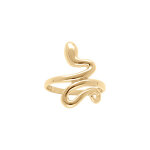 Bague en vermeil forme serpent enroul