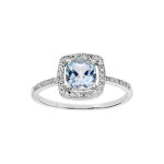 Bague en argent rhodié massif collection joaillerie topaze véritable bleue carrée griffée sur contour ... Bague en argent rhodié massif collection joaillerie topaze véritable bleue carrée griffée sur contour ...