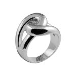 Bague elixs en argent massif 2 boucles entremles