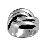 Bague elixs en argent massif en forme de noeud