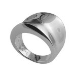 Bague elixs en argent massif incurve