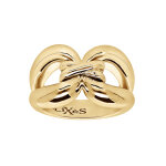 Bague elixs en vermeil noeud double lien