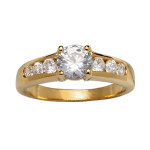 Bague en plaqué or gros oxyde blanc serti 4 griffes au centre et 3 oxydes blancs plus petits de chaque ... Bague en plaqué or gros oxyde blanc serti 4 griffes au centre et 3 oxydes blancs plus petits de chaque ...