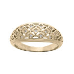 Bague en plaqu or jonc bomb ajour