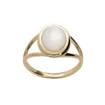 Bague en plaqu� or avec nacre v�ritable