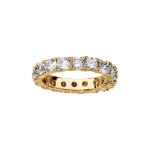 Bague en vermeil alliance americaine d'oxydes blancs sertis Bague en vermeil alliance americaine d'oxydes blancs sertis
