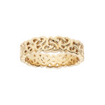 Bague en vermeil motif triskel entrelac� largeur 6mm