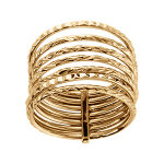 Bague en vermeil semainier diamant�e