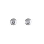 Boucles d'oreilles en argent boule de 4mm et fermoir poussette Boucles d'oreilles en argent boule de 4mm et fermoir poussette