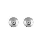 Boucles d'oreilles en argent boule de 6mm et fermoir poussette Boucles d'oreilles en argent boule de 6mm et fermoir poussette
