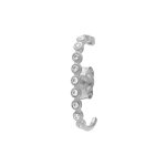 Boucles d'oreille en argent rhodié tige unitaire d'oxydes blancs sertis aspect piercing 2 & 3eme trou ... Boucles d'oreille en argent rhodié tige unitaire d'oxydes blancs sertis aspect piercing 2 & 3eme trou ...