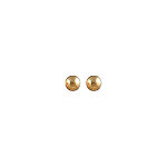 Boucles d'oreilles en plaqué or boule de 4mm et fermoir poussette Boucles d'oreilles en plaqué or boule de 4mm et fermoir poussette