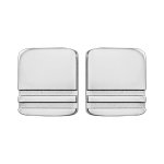 Boutons de manchette en acier carr 2 traits  graver