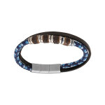 Bracelet en acier 2 rangs cuir véritable noir et cordon tresse bleu et multi rondelles 20 + 1cm double ... Bracelet en acier 2 rangs cuir véritable noir et cordon tresse bleu et multi rondelles 20 + 1cm double ...