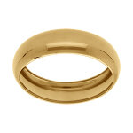 Bracelet en acier dor� demi jonc largeur 19mm - diam�tre 64mm