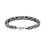 Bracelet en acier maille royale longueur 19cm