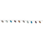 Bracelet en acier navette tutti frutti 16 + 3cm