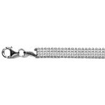 Bracelet en argent chanes boules 4 rangs - longueur 18cm
