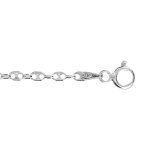 Bracelet en argent chane maille grains de caf longueur 18cm