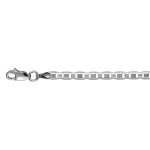 Bracelet en argent chane maille marine fantaisie - longueur 18cm
