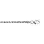 Bracelet en argent chane maille palmier largeur 2mm et longueur 18cm