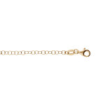 Bracelet en argent et dorure jaune chane maille jaseron longueur 18cm rglable