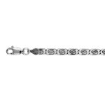 Bracelet en argent maille fantaisie - longueur 18cm