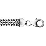Bracelet en argent massif patinée en maille large longueur 20, 5cm Bracelet en argent massif patinée en maille large longueur 20, 5cm