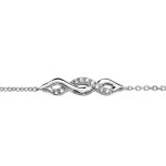 Bracelet en argent rhodié chaîne avec au milieu 1 torsade faite avec 1 brin lisse et 1 rail d'oxydes ... Bracelet en argent rhodié chaîne avec au milieu 1 torsade faite avec 1 brin lisse et 1 rail d'oxydes ...
