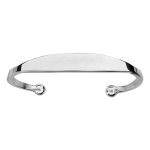 Bracelet jonc en argent esclave - grand modle