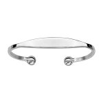 Bracelet jonc en argent esclave - moyen modle
